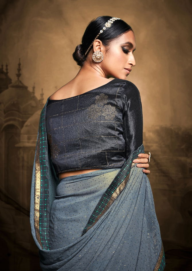 Stavav Eliza Fancy Festive Wear Wholesale Georgette Sarees 